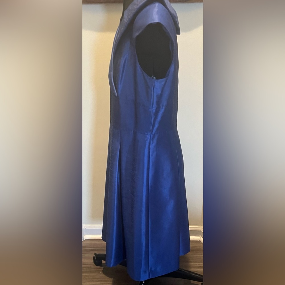 Tahari Elegant Purple Blue Dress - Picture 2 of 4